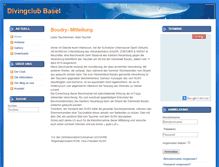 Tablet Screenshot of divingclubbasel.ch